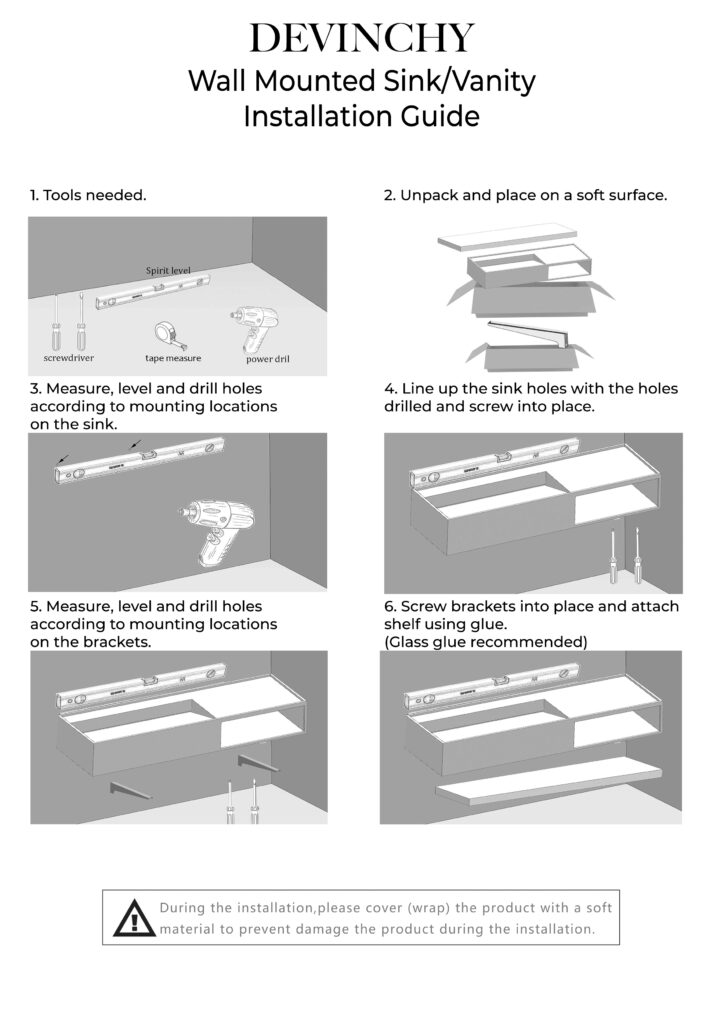 Wall Mounted Sink Installation Guide Devinchy